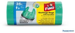 FINO Szemeteszsák, köthető füles, 35 l, 30 db, 49x59 cm, 8 , FINO "Smart handles", zöld (KHT1148) - kecskemetirodaszer