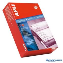 APLI Etikett, mátrixnyomtatókhoz, 1 pályás, 210x148, 1 mm, APLI, 1000 etikett/csomag (LCA074) - kecskemetirodaszer