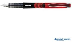 Zebra Töltőtoll, 0, 6 mm, ZEBRA "Fountain pen", piros (TZ19673) - kecskemetirodaszer