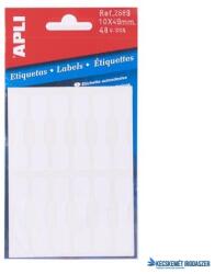 APLI Etikett, 10x49 mm, kézzel írható, ékszerekhez, APLI, 48 etikett/csomag (LCA2689) - kecskemetirodaszer