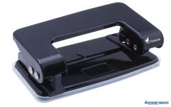 Victoria Lyukasztó, kétlyukú, 10 lap, fém, VICTORIA OFFICE, fekete (IKVL01)