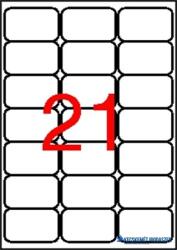 APLI Etikett, univerzális, 63, 5x38, 1 mm, kerekített sarkú, APLI, 2100 etikett/csomag (LCA2414) - kecskemetirodaszer