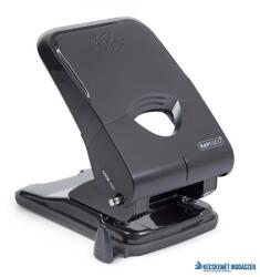 Rapesco Lyukasztó, kétlyukú, 50 lap, könnyített lyukasztás, RAPESCO "X5", fekete (IR1233) - kecskemetirodaszer