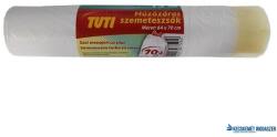 TUTI Szemeteszsák, zárószalagos, 70 l, 15 db, 64x70 cm, 14 , TUTI, fehér (KHT295) - kecskemetirodaszer