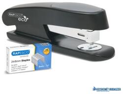 Rapesco Tűzőgép, 24/6, 20 lap, antibakteriális, RAPESCO "Germ-Savvy ECO Sting Ray", fekete (IR1482) - kecskemetirodaszer