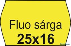  Árazószalag, 25x16 FLUO citrom (IS2516FC) - kecskemetirodaszer