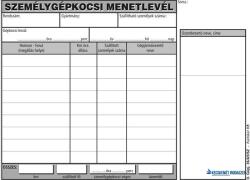 Victoria Nyomtatvány, menetlevél, személygépkocsi, 100 lap, A5, fekvő, VICTORIA PAPER, "D. GÉPJ. 36. ", 10 tömb/csomag (NVDGEPJ36A5) - kecskemetirodaszer
