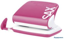 ICO Lyukasztó, kétlyukú, 20 lap, SAX "Design", magenta (ISADELM) - kecskemetirodaszer