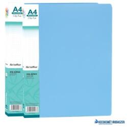 FlexOffice Villámzáras mappa, PP, A4, FLEXOFFICE "FO-CF02", kék (FOCF02K) - kecskemetirodaszer