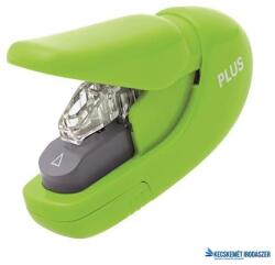 PLUS Corporation Kapocs nélküli tűzőgép, kézi, 5 lap, PLUS, zöld (PLUS31146) - kecskemetirodaszer