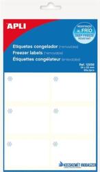 APLI Etikett, 34x53 mm, fagyasztható, kerekített sarkú, A5 hordozón, APLI, 60 etikett/csomag (LCA12058) - kecskemetirodaszer