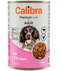 Calibra Conserva Calibra Dog Premium cu Vitel si Pui in Sos, 1240 g