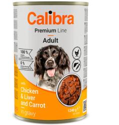 Calibra Conserva Calibra Dog Premium cu Pui, Ficat si Morcovi in Sos, 1240 g