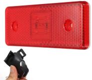 Szélességjelző tartóval piros, 6 LED (W16392-1R)