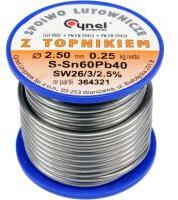  Forrasztó ón 2, 5mm/250g (TOY-76823) (TOY-76823)