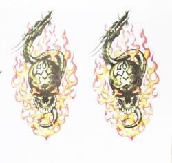  Devil 13 matrica-Ördög matrica 15CM X 15CM (Devil_13)