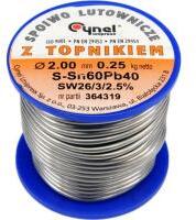  Forrasztó ón 2, 0mm/250g (TOY-76819) (TOY-76819)