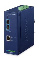 PLANET IXT-900-2X1PD Comutator industrial cu fibră optică cu 2 porturi IP40 10000 Mbit/s (IXT-900-2X1PD)