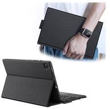 Dux Ducis GP-110106 Galaxy Tab S6 Lite 10.4 (2024) LTE SM-P625 / WIFI SM-P620 fekete bőr hatású billentyűzetes tok (GP-110106)