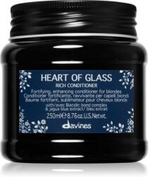 Davines Heart of Glass Rich Conditioner erősítő kondicionáló szőke hajra 250 ml