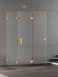 NEW TRENDY Eventa Gold Shine cabină de duș 100x90 cm dreptunghiular auriu luciu/sticlă transparentă EXK-4802 (EXK4802)