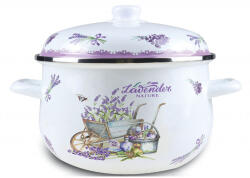 Grunberg Cratita emailata cu capac Grunberg, 22 cm, 3.9 l, Multicolor (GR2200B)