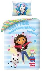 Halantex Gabi babaháza ágyneműhuzat szett - Glitter makes everything better (GAB-0808BL) (GAB-0808BL)