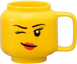 Room Copenhagen LEGO ceramic mug Winking Girl, small (yellow) (40460803)