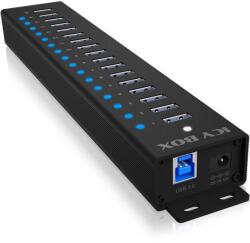 RaidSonic ICY BOX IB-HUB1717-U3 16+1 USB-A 3.2 Hub (IB-HUB1717-U3)