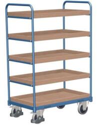 Cordes Magas polcos kocsi, 250 kg-ig, 5 polc emelt élekkel, 153 x 106 x 60 cm, kék