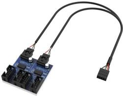 Akasa Internal 1-to-4 2.0 Splitter Hub Cable (AK-CBUB64-30BK)