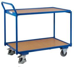 Variofit Polcos kocsi fogantyúval, 250 kg-ig, 2 polc, 101 x 112, 5 x 62, 5 cm, kék