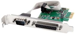 Gembird PEX-COMLPT-01 COM serial port + LPT port PCI-Express add-on card, with extra low-profile bra (PEX-COMLPT-01)