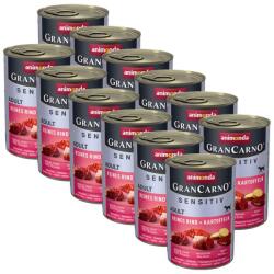 Animonda Animonda GranCarno Sensitiv Adult - carne de vită și cartofi 12 x 400g