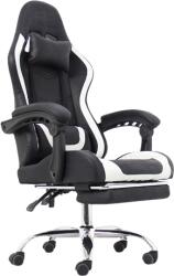 ProCart Scaun ergonomic pentru gaming, suport picioare, tetiera, suport lombar, spatar rabatabil, cotiere, inaltime reglabila (835)