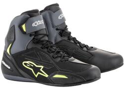 Alpinestars Faster-3 Drystar motoros csizma fekete-szürke-fluo sárga