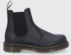 Dr. Martens ghete chelsea de piele 2976 femei, culoarea negru, cu toc plat 27100001 9BY8-OBD10J_99X (DM27100001)