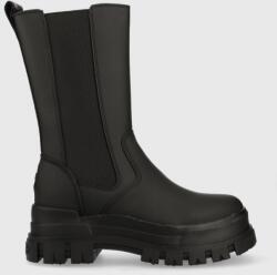 Buffalo cizme Aspha Clf Rain Chelsea Hi femei, culoarea negru, cu platforma 9BYY-OBD1NR_99X