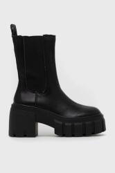 Steve Madden ghete chelsea de piele Ballistic femei, culoarea negru, cu toc drept 9BYY-OBD2R1_99X (SM11002152.017)