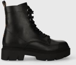 Guess botine RAMSAY femei, culoarea negru, cu toc plat, FL8RMY ELE10 9BYX-OBD21P_99X