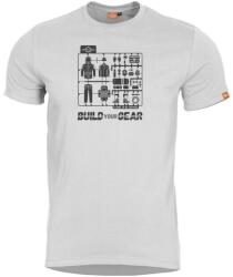Pentagon Tricou scurt Ageron "Build Your Gear", alb