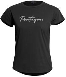 Pentagon tricou scurt pentru femei Whisper "Calligraphy", negru