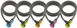 OnGuard Lakat Onguard Neon spirál kábel kulcsos180cmx12mm (5db: sárga, kék, zöld, narancs, pink)