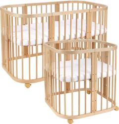 TEMPO KONDELA Pat crescător pentru copii cu saltea 7 in 1, natural, LILI