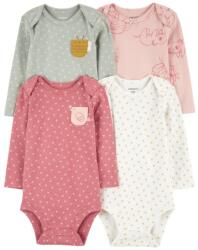 Carter´s CARTER'S Body hosszú ujjú Pink/Green Bumblebee lány 4db 6h/hossz. 68