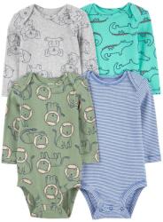 Carter´s CARTER'S Body hosszú ujjú Kék/Szürke Állat mintás fiú 4db NB/méret 56