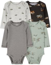 Carter´s CARTER'S Body hosszú ujjú Zöld Csíkos Repülő fiú 4db 9h/hossz. 74