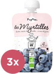 Popote 3x POPOTE Zseb bio áfonya 120 g, 8+