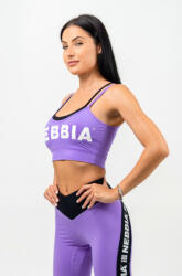 Nebbia Dvouvrstvá sportvoní podprsenka FLEX Fialová Női melltartó L