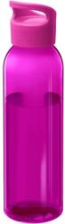  Kulacs műanyag 650ml átlátszó, csavaros tetővel, pink színű, Eastman Tritan anyagból készült, BPA-mentes